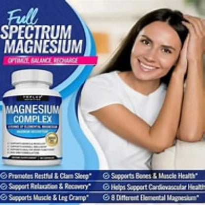 Magnesio Complex 8 en 1 – Potente Fórmula 1000 mg para Cuerpo y Mente 💪