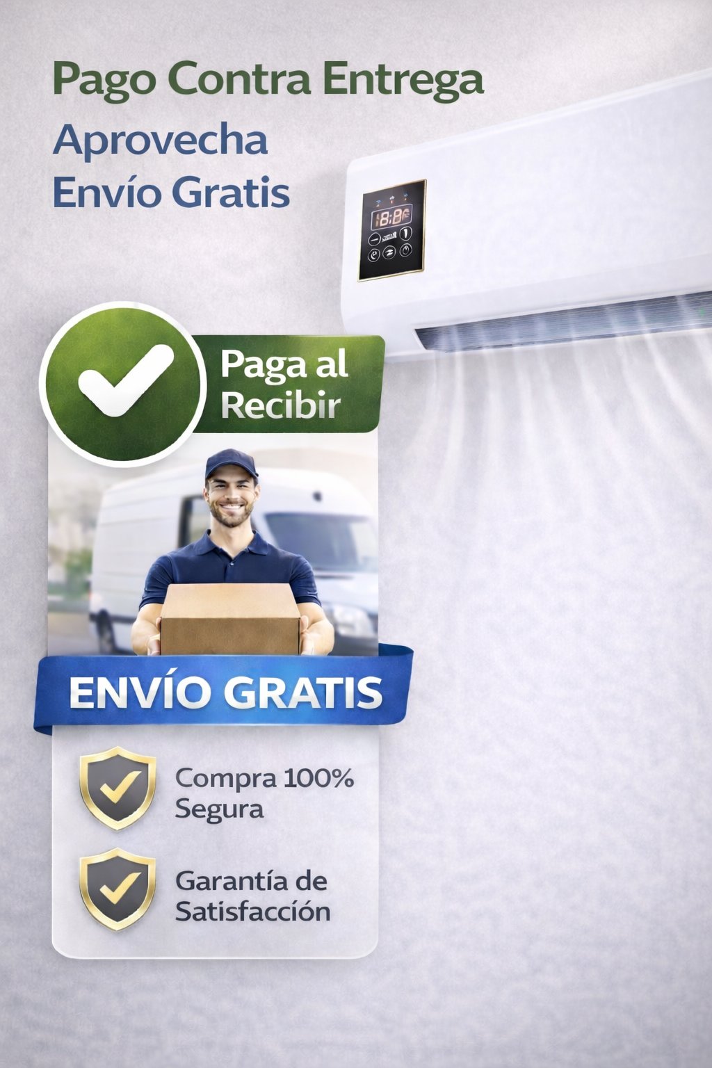 ClimaPerfect™ Aire Acondicionado Portátil 2 en 1 Frío & Calor ⚡(No Requiere Instalación)