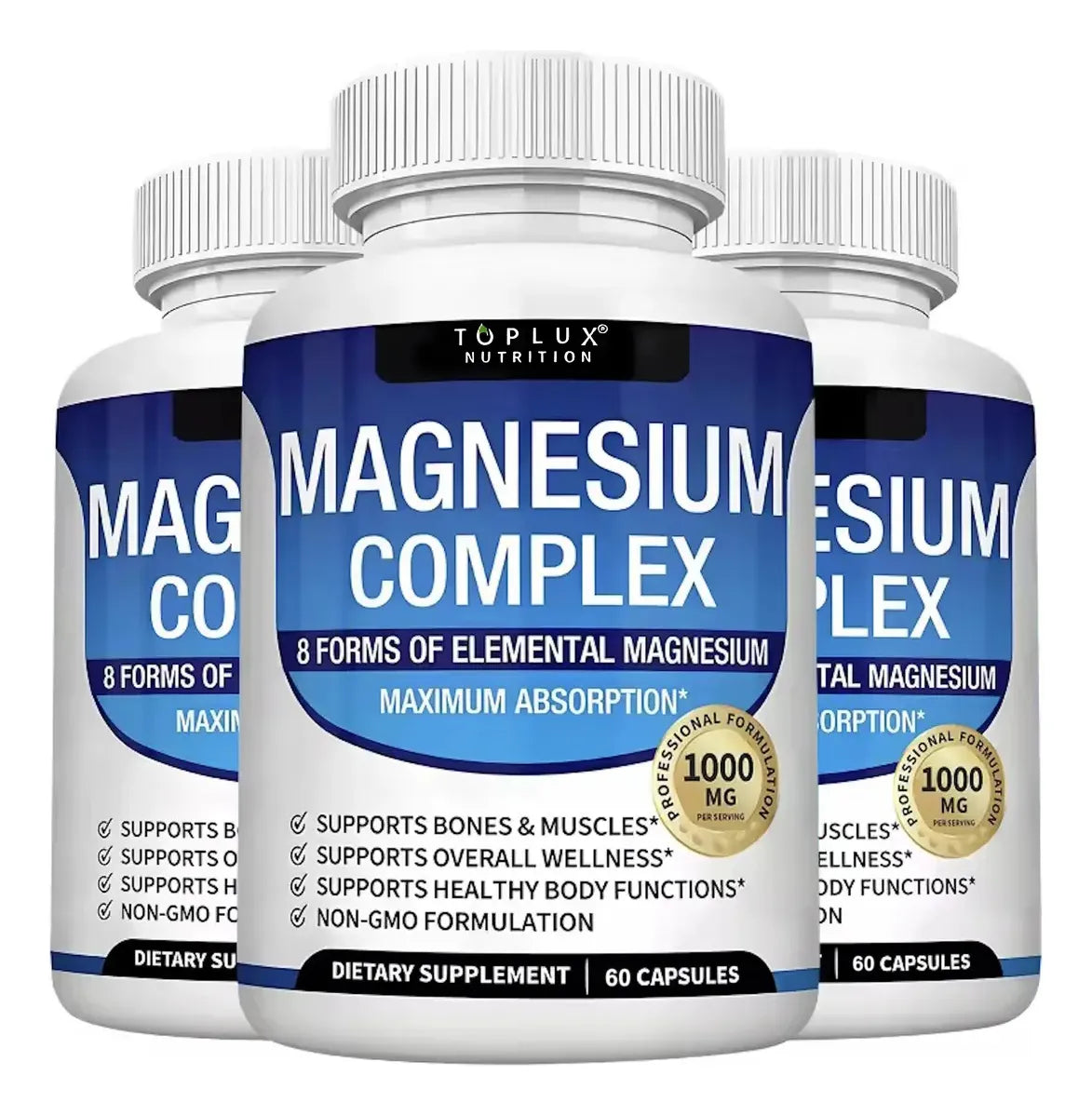 Magnesio Complex 8 en 1 – Potente Fórmula 1000 mg para Cuerpo y Mente 💪