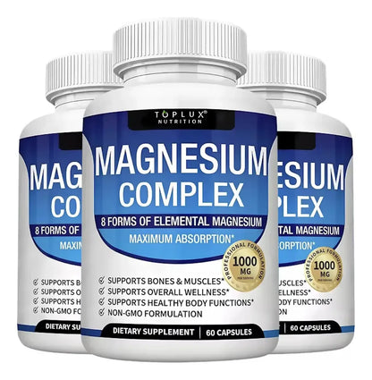 Magnesio Complex 8 en 1 – Potente Fórmula 1000 mg para Cuerpo y Mente 💪